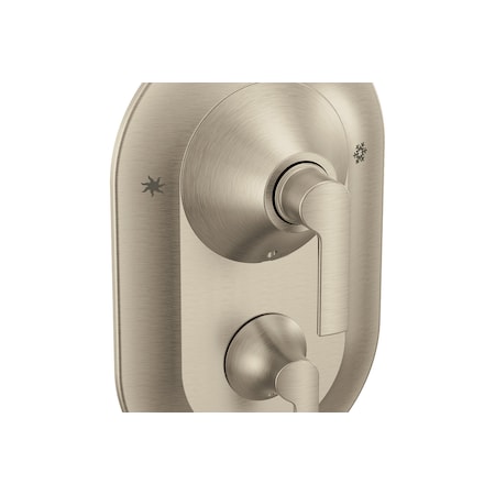 Moen Posi-Temp(R) With Diverter Tub/Shower Valve Only Brushed Nickel TS2200BN
